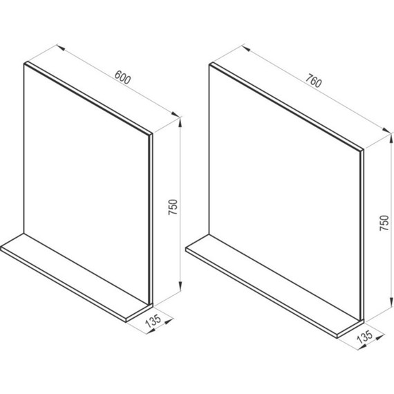 Зеркало Ravak Rosa II 75 см X000001296, белый фото 6
