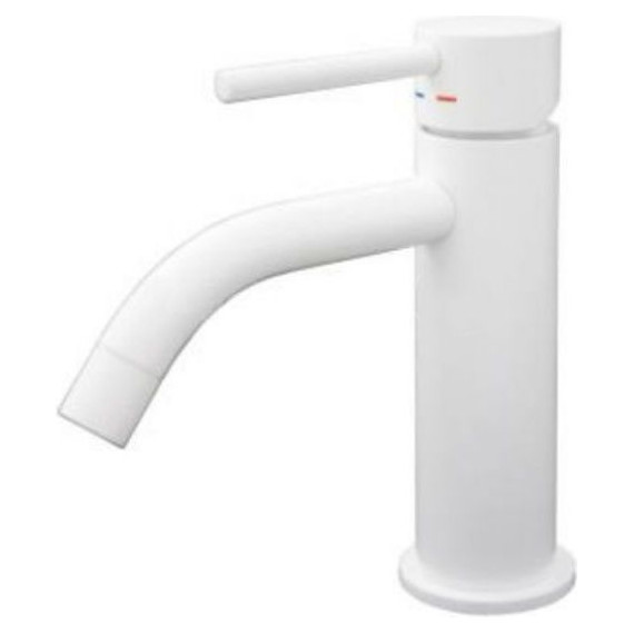 Смеситель для раковины Paffoni Light LIG071BO, белый матовый фото 