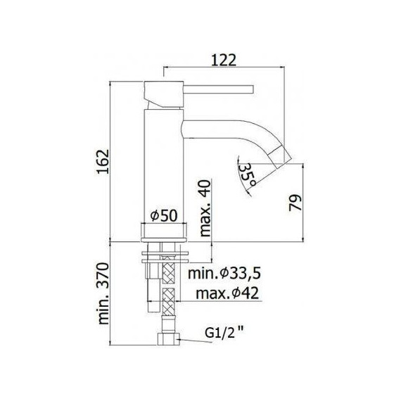 Смеситель для раковины Paffoni Light LIG071HGSP, золото медовое брашированное - 2 Смеситель для раковины Paffoni Light LIG071HGSP, золото медовое брашированное фото 2