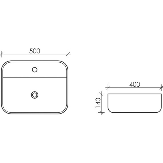Раковина-чаша ceramicanova Element 50 см CN5015 - 6 Раковина-чаша ceramicanova Element 50 см CN5015 фото 6