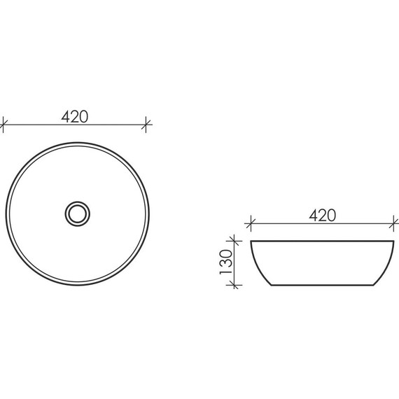 Раковина-чаша ceramicanova Element 42 см CN5024 - 2 Раковина-чаша ceramicanova Element 42 см CN5024 фото 2