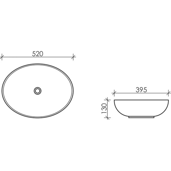 Раковина-чаша ceramicanova Element 52 см CN6017 - 2 Раковина-чаша ceramicanova Element 52 см CN6017 фото 2