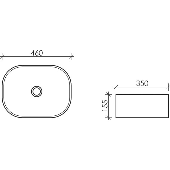 Раковина-чаша ceramicanova Element 46 см CN6018 - 2 Раковина-чаша ceramicanova Element 46 см CN6018 фото 2