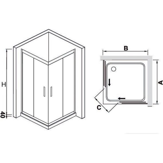 Душевое ограждение RGW HO-311 120х120 см 030631122-11 (стекло 8 мм), хром/прозрачное - 3 Душевое ограждение RGW HO-311 120х120 см 030631122-11 (стекло 8 мм), хром/прозрачное фото 3