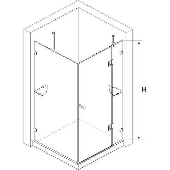 Душевое ограждение RGW HO-44 100х90 см 01064490-11 (стекло 8 мм), хром/прозрачное фото 4