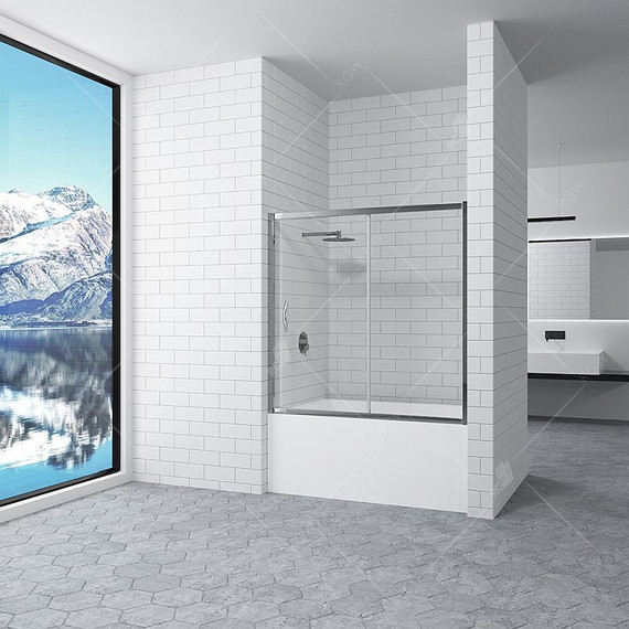 Шторка для ванны RGW SC-043 180 см 351104318-11, хром/прозрачное - 2 Шторка для ванны RGW SC-043 180 см 351104318-11, хром/прозрачное фото 2