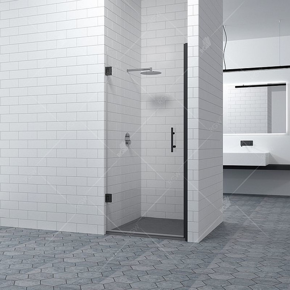 Душевая дверь RGW HO-011B 90 см 350601109-24 (стекло 8 мм), черный/матовое - 4 Душевая дверь RGW HO-011B 90 см 350601109-24 (стекло 8 мм), черный/матовое фото 4