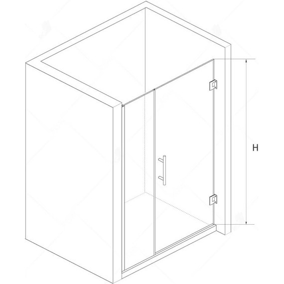Душевая дверь RGW HO-012B 100 см 350601200-24 (стекло 8 мм), черный/матовое фото 6