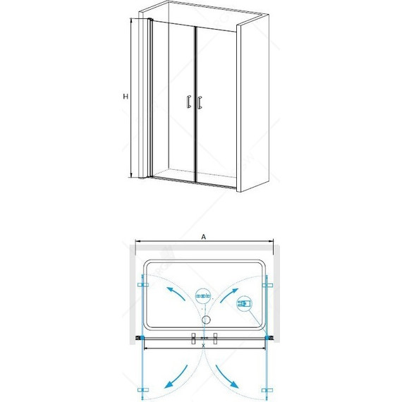 Душевая дверь RGW LE-06 80 см 06120608-11, хром/прозрачное - 3 Душевая дверь RGW LE-06 80 см 06120608-11, хром/прозрачное фото 3