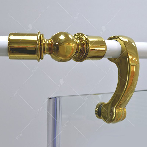 Душевое ограждение RGW VI-81 100х100 см 02048100-18 (стекло 8 мм), белый/золото/прозрачное фото 5