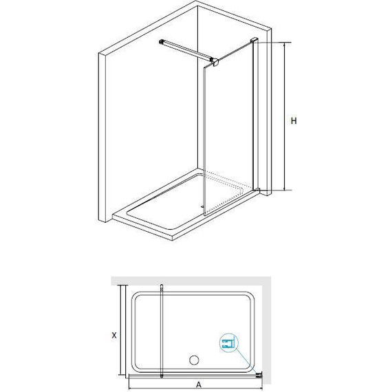 Душевая перегородка RGW WA-01 140х195 см 03100114-11 (стекло 10 мм) с кронштейном в комплекте, хром/прозрачное - 4 Душевая перегородка RGW WA-01 140х195 см 03100114-11 (стекло 10 мм) с кронштейном в комплекте, хром/прозрачное фото 4