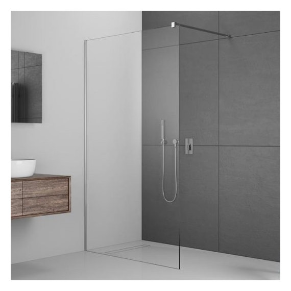 Душевая перегородка Radaway Modo New II 110x200 см 389114-01-01 (стекло 8 мм), хром/прозрачное фото 