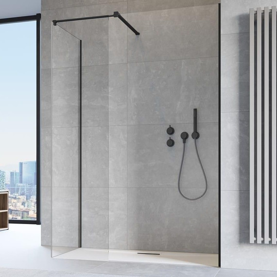 Душевое ограждение Radaway Modo New Black III 120x80 см (стекло 8 мм), черный/прозрачное фото 