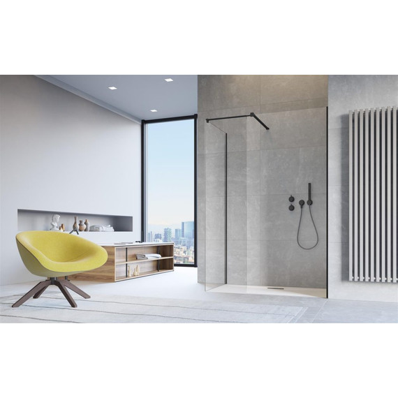 Душевое ограждение Radaway Modo New Black III 120x80 см (стекло 8 мм), черный/прозрачное фото 2