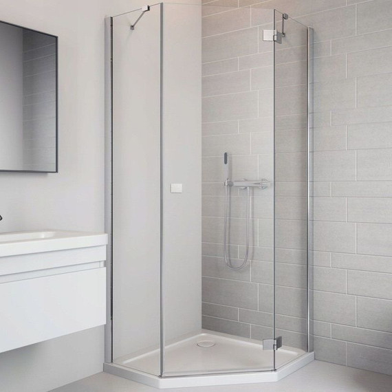 Душевое ограждение Radaway Essenza New PTJ 100x90 см R, хром/прозрачное фото 