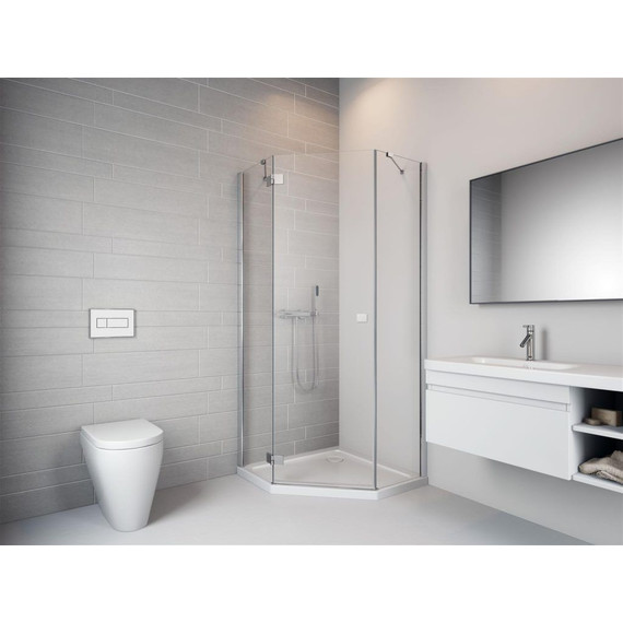 Душевое ограждение Radaway Essenza New PTJ 90x100 см L, хром/прозрачное фото 2