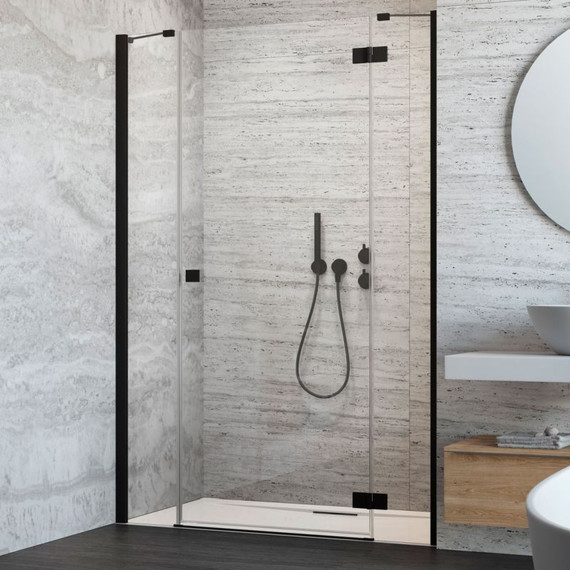 Душевая дверь Radaway Essenza New Black DWJS 140 см R, черный/прозрачное фото 