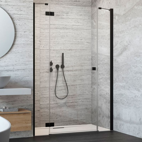 Душевая дверь Radaway Essenza New Black DWJS 130 см L, черный/прозрачное фото 