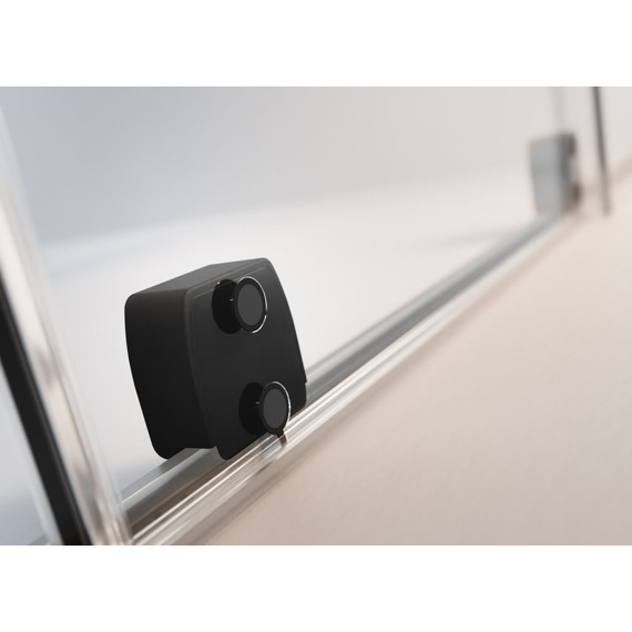 Душевая перегородка Radaway Furo Black Walk-in 80x200 см 10106438-54-01L (стекло 8 мм), черный/прозрачное фото 7