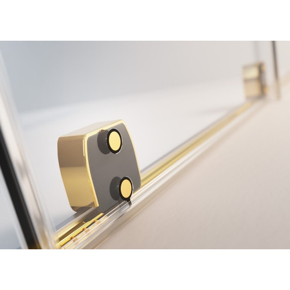 Душевая перегородка Radaway Furo Gold Walk-in 90x200 см 10106488-09-01L (стекло 8 мм), золото/прозрачное фото 5
