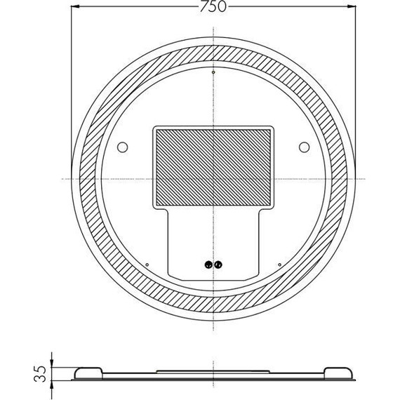 Зеркало Акватон Анелло Led 75 см 1A260702AK010 фото 15