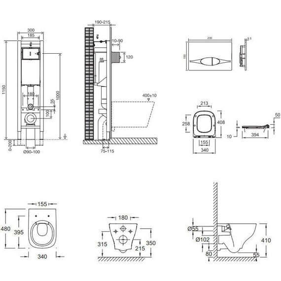 Инсталляция с подвесным безободковым унитазом Jacob Delafon Struktura E21754RU-00 - 10 Инсталляция с подвесным безободковым унитазом Jacob Delafon Struktura E21754RU-00 фото 10