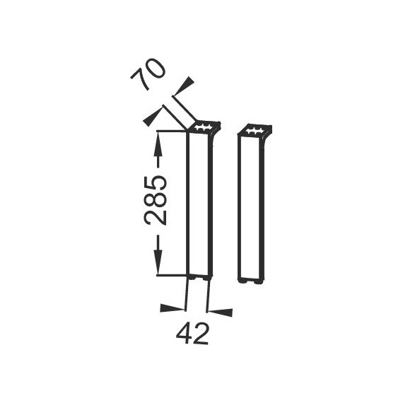 Ножки для мебели Jacob Delafon Vivienne EB1588-CP фото 2