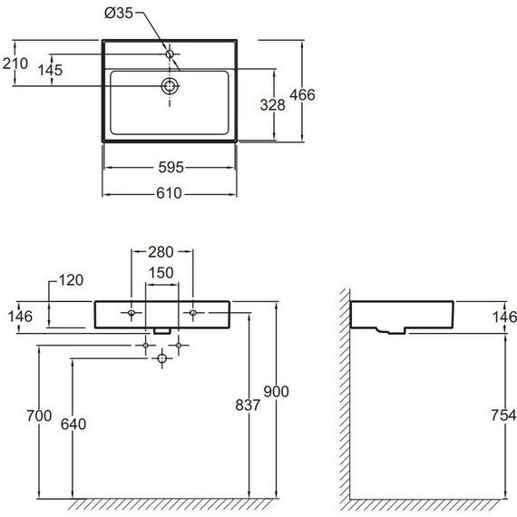 Раковина подвесная Jacob Delafon Vivienne 60 см EXBH112-00 - 3 Раковина подвесная Jacob Delafon Vivienne 60 см EXBH112-00 фото 3