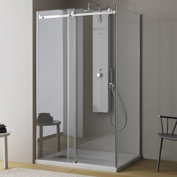 Душевое ограждение Kolpa-San Dorsa TK 140x80 см (стекло 8 мм), хром/прозрачное фото 