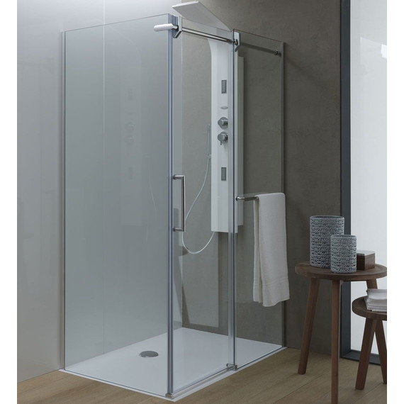 Душевое ограждение Kolpa-San Virgo TK 140x90 см (стекло 8 мм), хром/прозрачное фото 