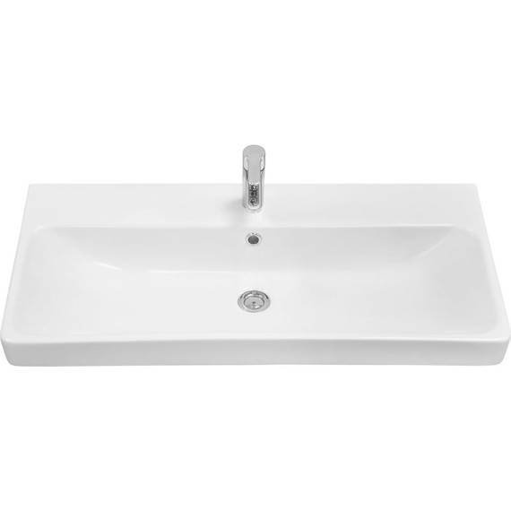 Тумба подвесная с раковиной Акватон Оливия 90 см 1A254401OLUG0, серый/дуб ойстер фото 9