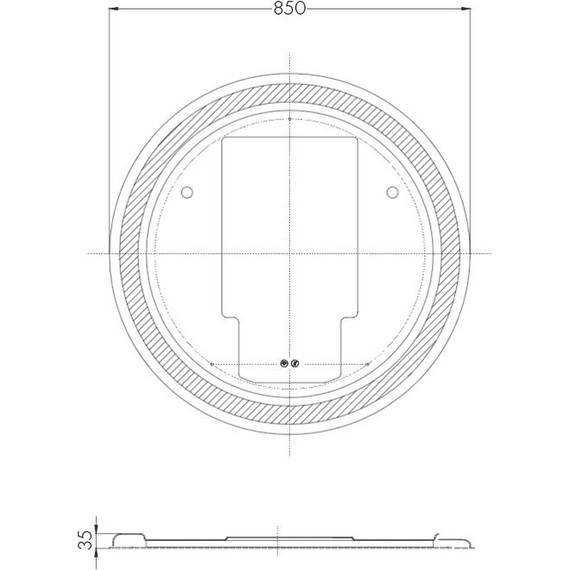 Зеркало Акватон Анелло Led 85 см 1A260802AK010 - 15 Зеркало Акватон Анелло Led 85 см 1A260802AK010 фото 15