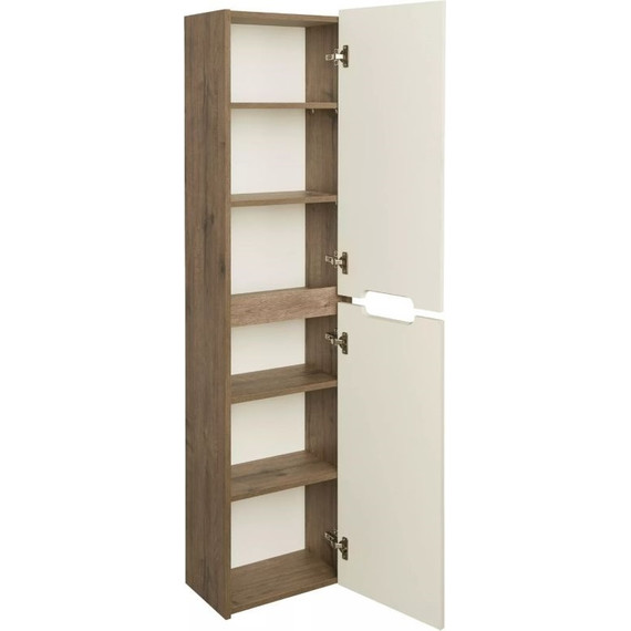 Пенал подвесной Акватон Оливия 40 см 1A254603OLVG0, бежевый/дуб веллингтон фото 2