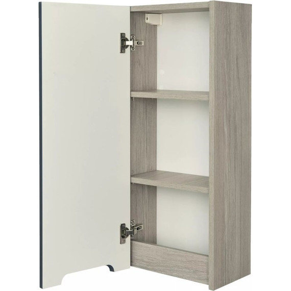 Шкаф подвесной Акватон Оливия 35 см 1A254703OLUGL, серый/дуб ойстер фото 2