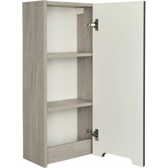 Шкаф подвесной Акватон Оливия 35 см 1A254703OLUGR, серый/дуб ойстер фото 2