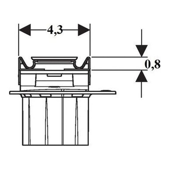 Решетка для трапа Geberit CleanLine 20 154.450.00.1, нержавеющая сталь/черный фото 3