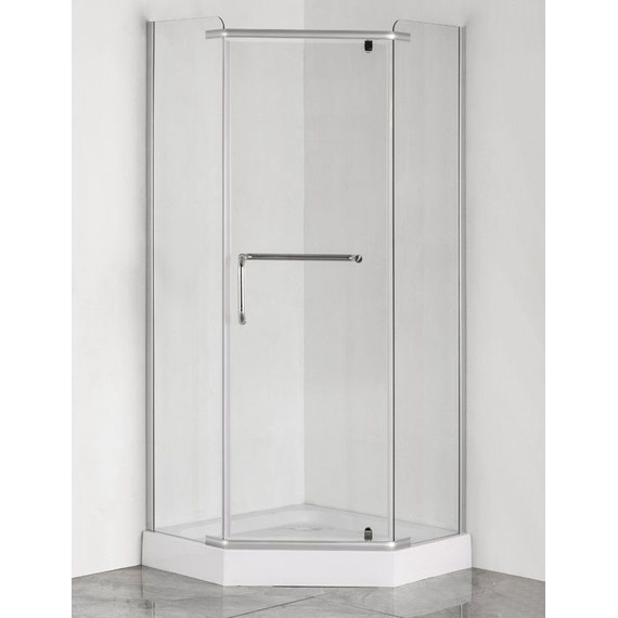 Душевое ограждение Loranto CS-816S B 100x100 см, сатин/прозрачное - 3 Душевое ограждение Loranto CS-816S B 100x100 см, сатин/прозрачное фото 3