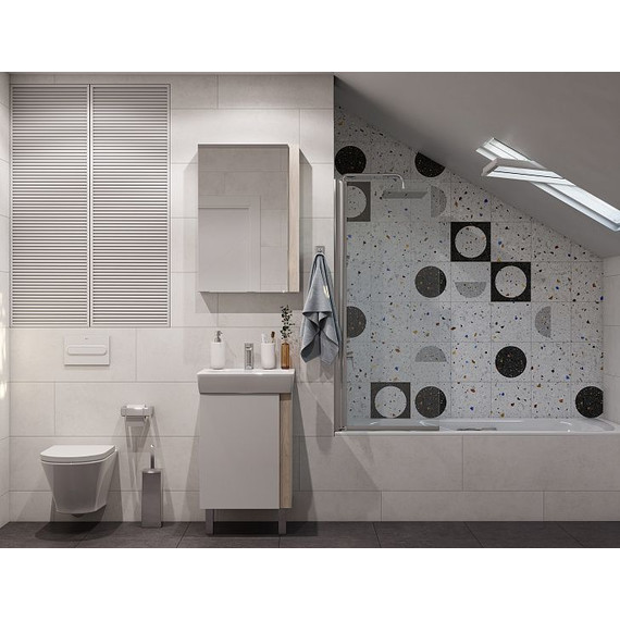 Зеркало-шкаф Акватон Кантри 55 см 1A257702AHB20, белый глянцевый/дуб верона - 6 Зеркало-шкаф Акватон Кантри 55 см 1A257702AHB20, белый глянцевый/дуб верона фото 6