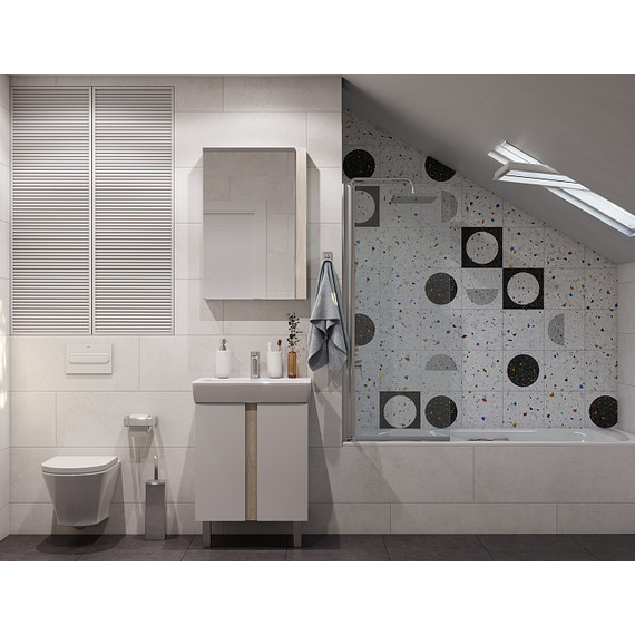 Зеркало-шкаф Акватон Кантри 55 см 1A257702AHB20, белый глянцевый/дуб верона - 8 Зеркало-шкаф Акватон Кантри 55 см 1A257702AHB20, белый глянцевый/дуб верона фото 8