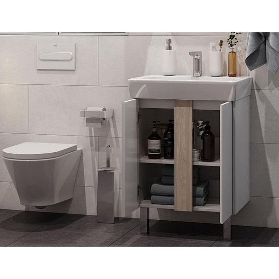 Тумба напольная с раковиной Акватон Кантри 60 см 1A257401AHB20, белый глянцевый/дуб верона - 6 Тумба напольная с раковиной Акватон Кантри 60 см 1A257401AHB20, белый глянцевый/дуб верона фото 6