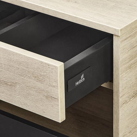 Тумба подвесная со столешницей Акватон Лофт Урбан 80 см 1A247601LQX60, дуб орегон/серый графит фото 15