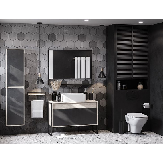 Зеркало Акватон Лофт Урбан 100 см 1A248002LQX50, дуб орегон фото 6