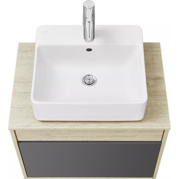 Тумба подвесная со столешницей Акватон Лофт Урбан 65 см 1A254001LQX60, дуб орегон/серый графит фото 7