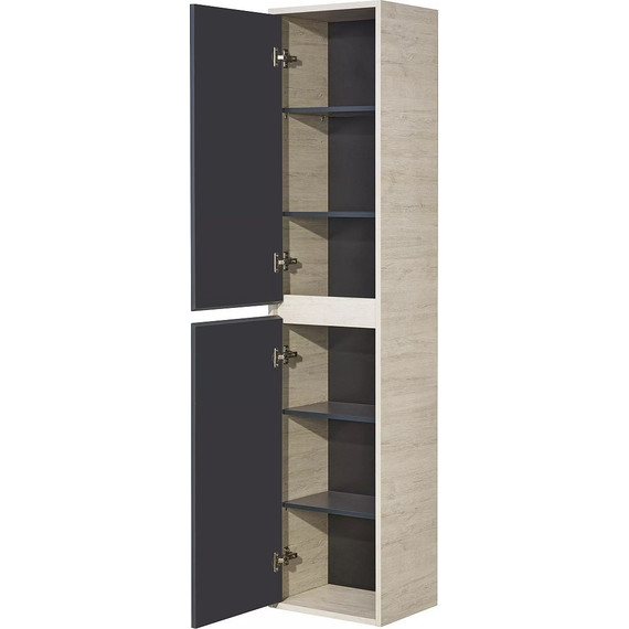 Пенал подвесной Акватон Урбан 37 см 1A248103LQX60, дуб орегон/серый графит фото 4