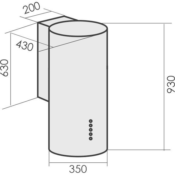 Вытяжка MBS Stevia 135 white фото 2