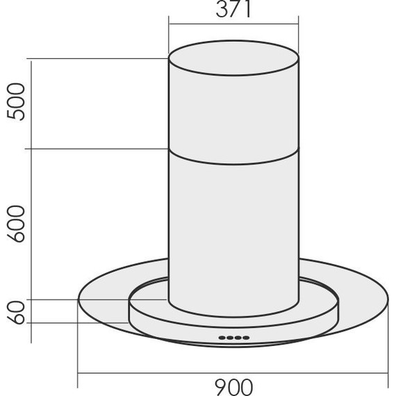 Вытяжка MBS Zebrina 190 island glass (прозрачное стекло) - 2 Вытяжка MBS Zebrina 190 island glass (прозрачное стекло) фото 2