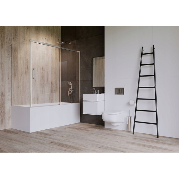 Шторка для ванны Radaway Idea PN DWJ + S 150x75 см R, хром/прозрачное фото 2