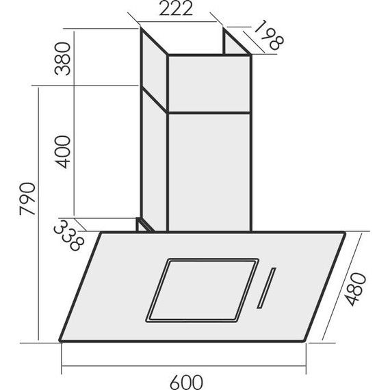 Вытяжка MBS Camellia 160 white фото 2