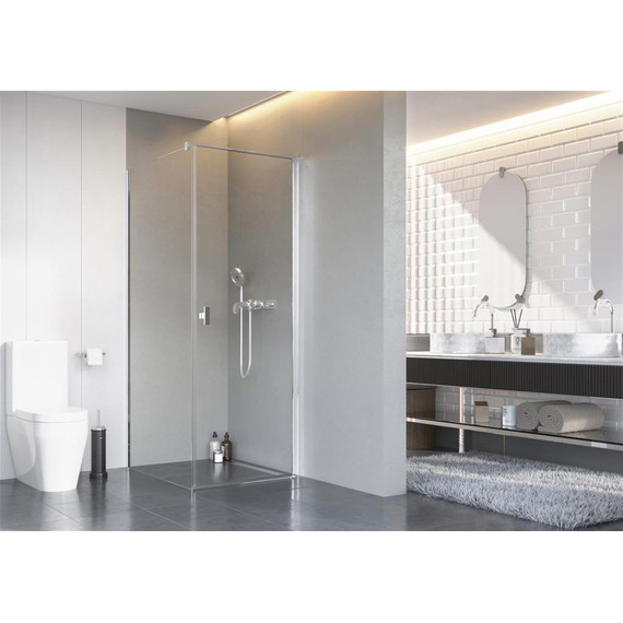 Душевое ограждение Radaway Nes 8 KDJ I 100x80 см R (стекло 8 мм), хром/прозрачное фото 2