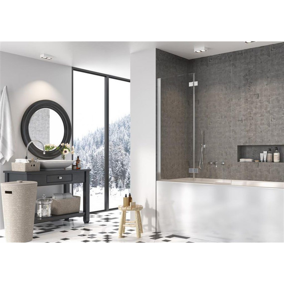 Шторка для ванны Radaway Nes PND I 100 см 10010100-01-01L, хром/прозрачное фото 2